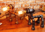 Dog Puppy Iron Pipe Table Lamp