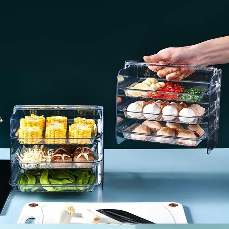 Multi-Layer Stackable Kitchen Storage Rack