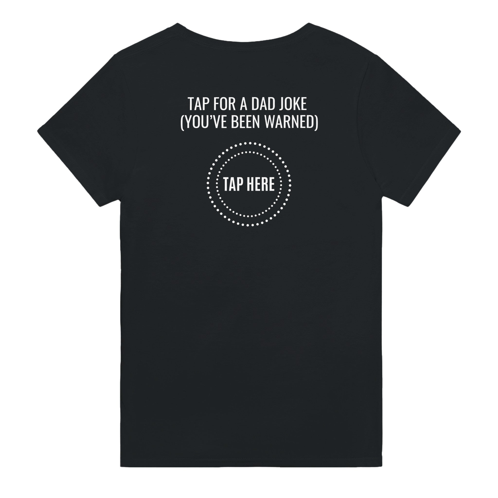 Tap For a Dad Joke Funny Cotton T-Shirt