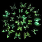 3D Wall Art Magical Luminous Butterfly