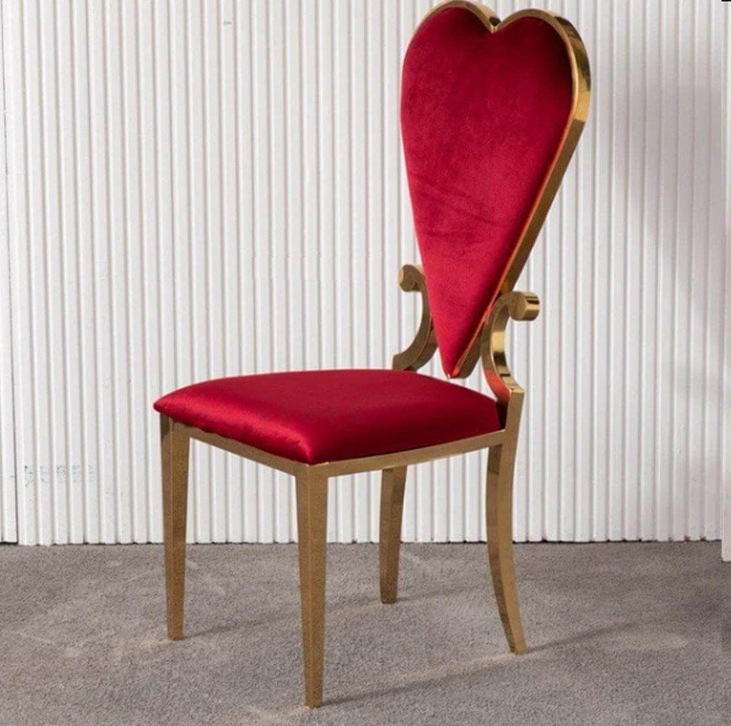 Luxury Stainless Steel Game Cards Dining Chair
