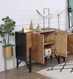 Nordic Elegant Side Entrance Wood Cabinet