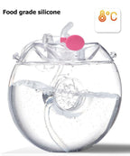 Cute Cartoon Built-in Straw Water Bottle