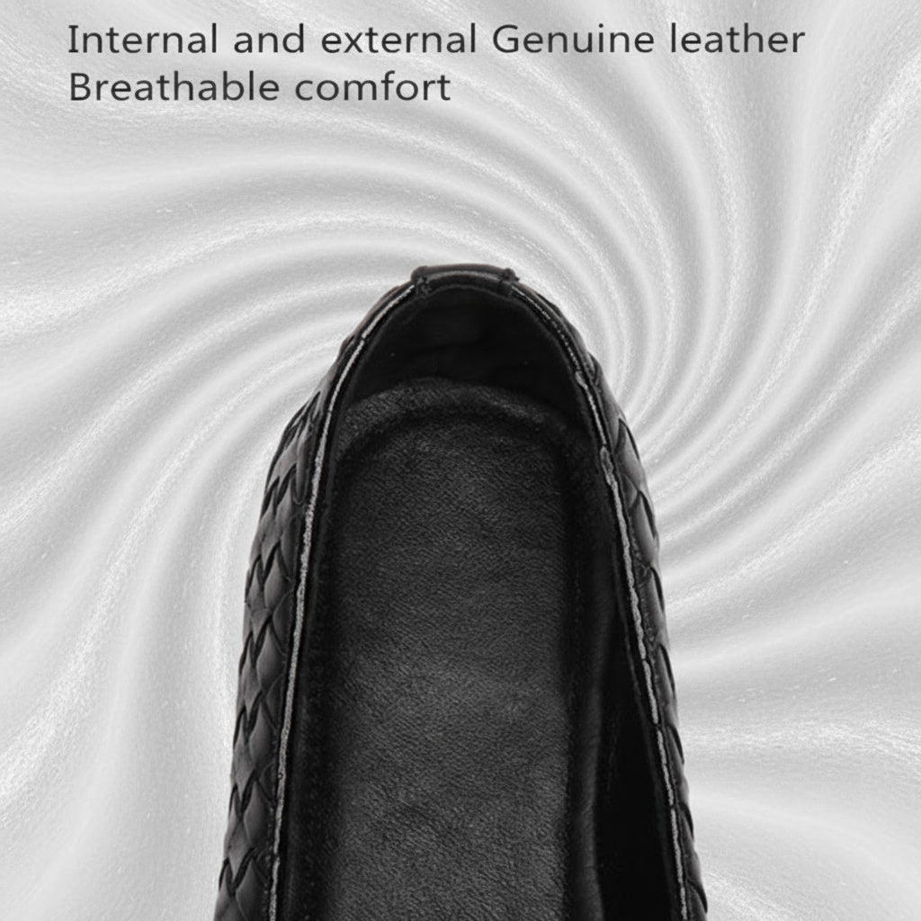 Japanese Style Casual Leather Slip-on Shoe