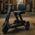 Tri-Wheel Foldable Padded Seat Electric Mobility Scooter