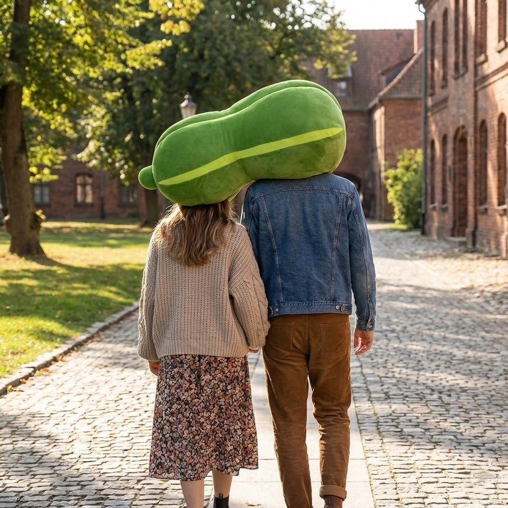 Silly Squash Couple Plush Head Pillow
