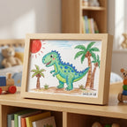 Story Maker Wooden Kids Drawing Display Frame