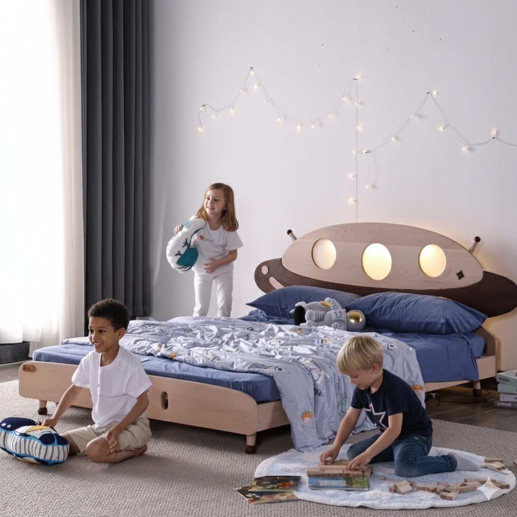 Spaceship Wooden Kids Bed