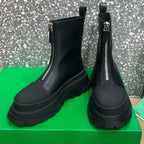 City Time Zipper Round Mid-Calf Women Boots