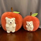 Adorable Puffy Hedgehog Apple Plushie