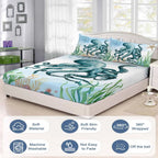 3pcs Octopus Eye Floral Comfortable Duvet Cover Bedding Set