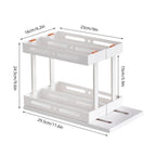 Easy Sliding Kitchen Seasoning Storage Rack