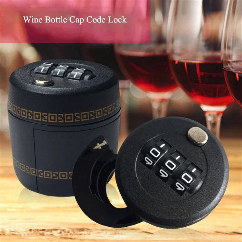 Drink Safe Reusable Childproof Password Lock Wine Bottle Stopper