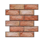 3D Self-Adhesive Brick Pattern Wallpaper