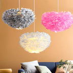 Cloud Like Realistic Feather Chandelier