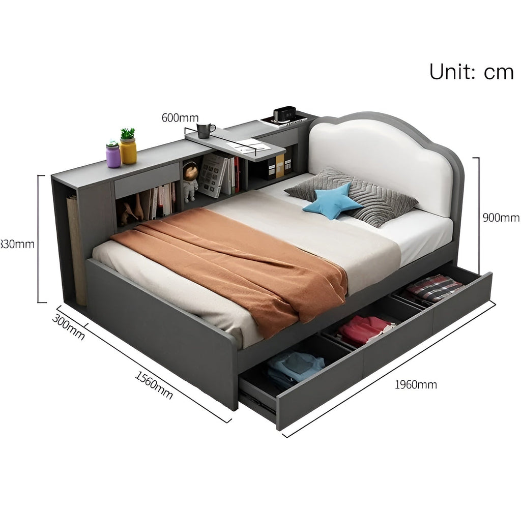 Dream House Loft Desk Storage Multifunctional Bed