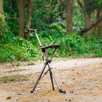 Elderly Foldable Walking Chair Stick