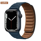 Magnetic Strap Leather Smart Watch Band