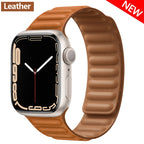 Magnetic Strap Leather Smart Watch Band