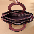 Classic Vintage Style Japanese Leather Handbag