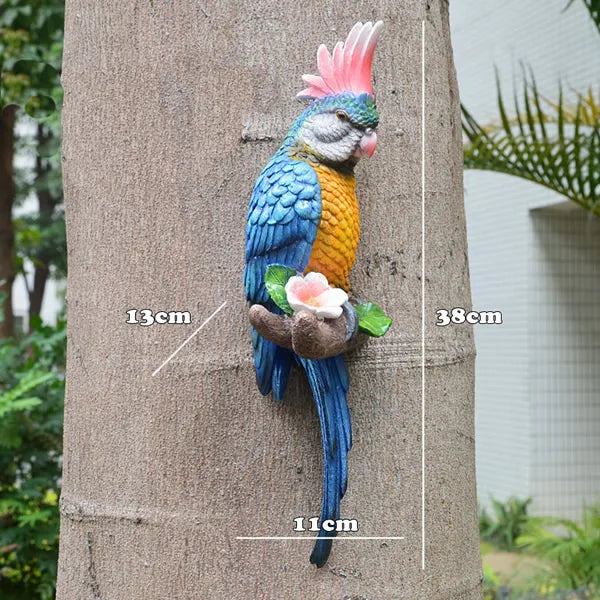 Tropical Vibe Parrot Tree Decor