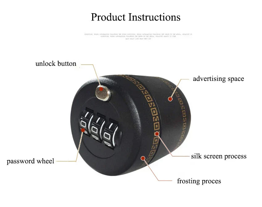 Drink Safe Reusable Childproof Password Lock Wine Bottle Stopper