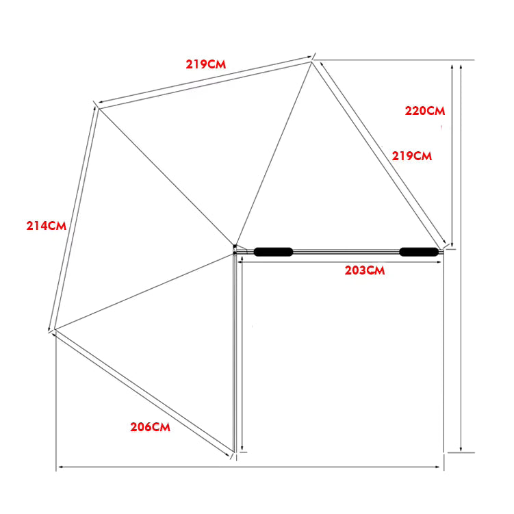 All-Season Camping Retractable Car Roof Sunshade