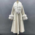 Classy Ladies Collar Cuff Long Coat