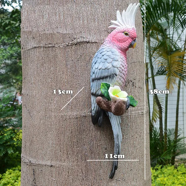 Tropical Vibe Parrot Tree Decor