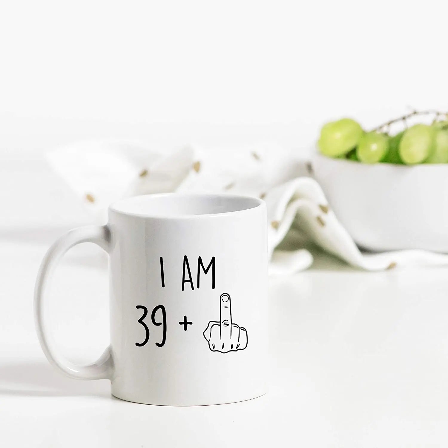 I Am 39 Plus Middle Finger Mug