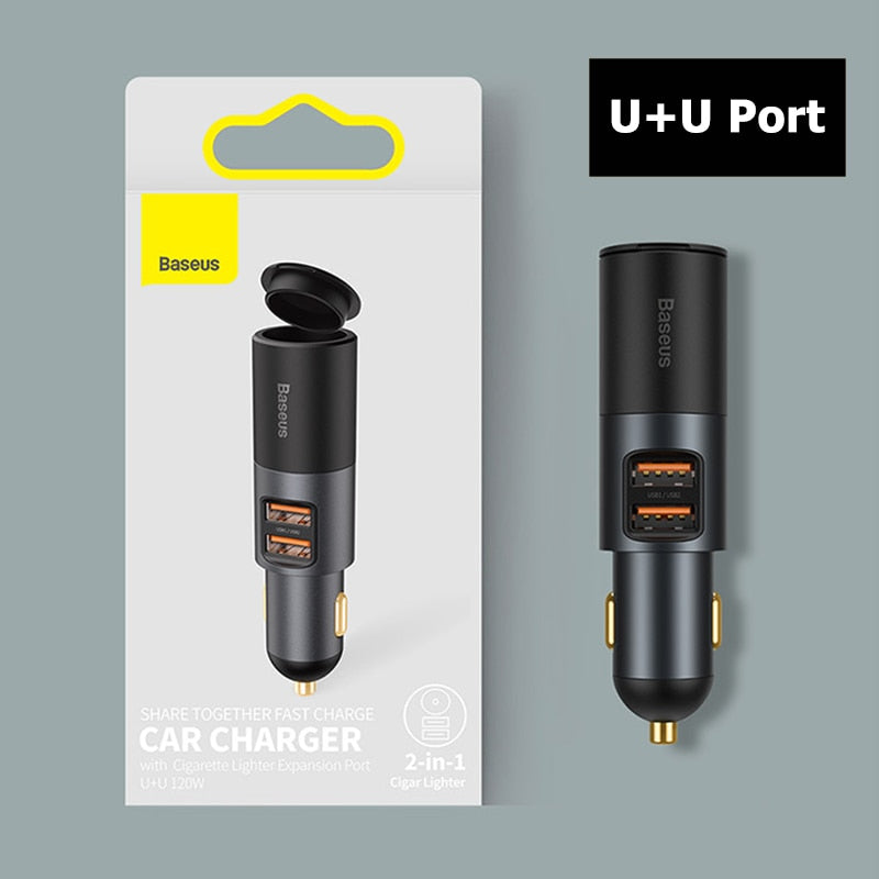 Multi-Port Smart Chip Car Fast Charger