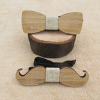 Wooden Bow Tie Made Of Anchor Glasses