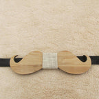 Wooden Bow Tie Made Of Anchor Glasses