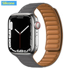 Magnetic Strap Leather Smart Watch Band