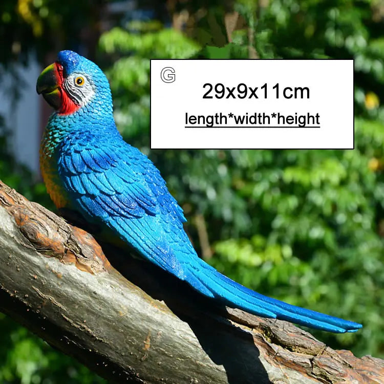 Tropical Vibe Parrot Tree Decor