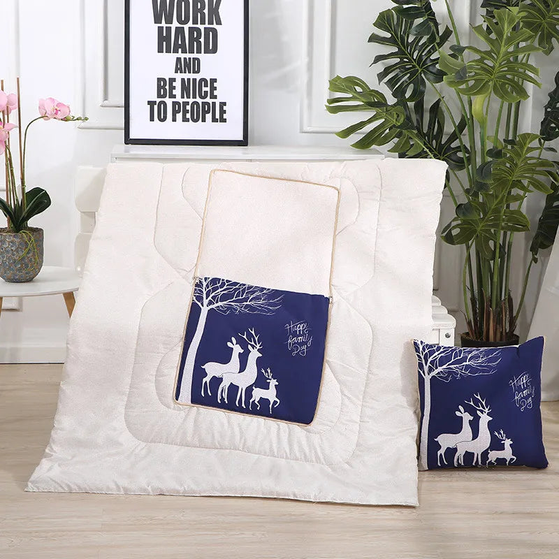 Cozy Convertible Pillow Quilt Combo Blanket