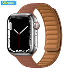 Magnetic Strap Leather Smart Watch Band