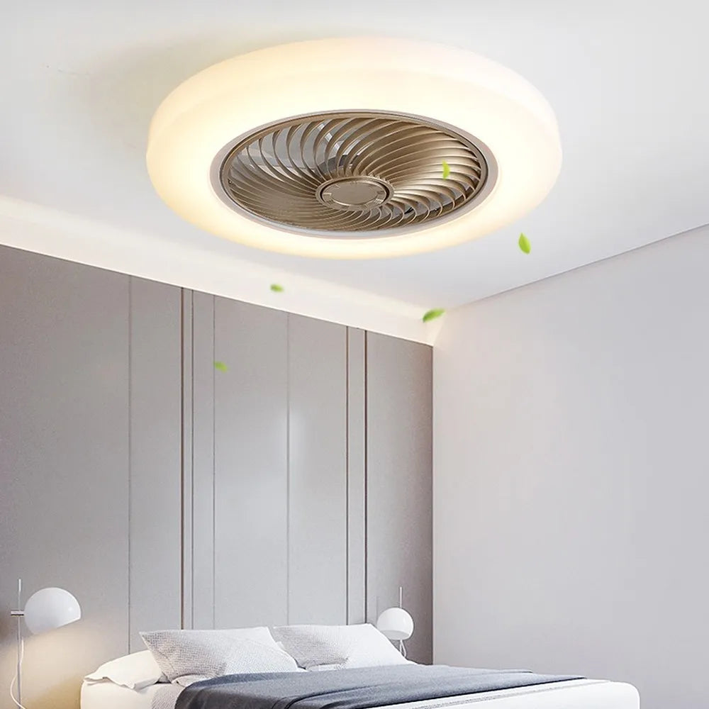 Silent Air Fan RC Invisible Blades Smart Ceiling Lamp