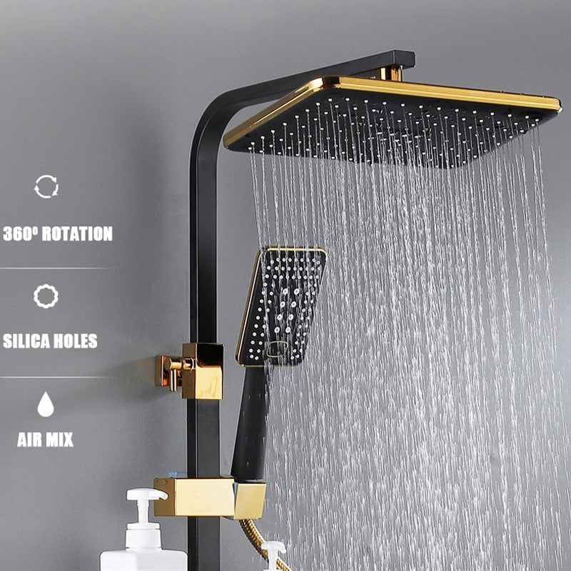 Elegant Digital Wall Mounted Smart Thermostatic Bath Faucet