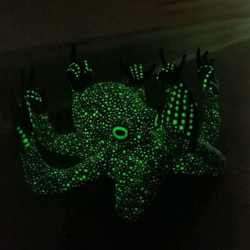 Angry Luminous Octopus Resin Decor