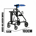 Ergonomic Walking Rehabilitation Stand Assist Trainer Walker