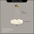 Luminous Sphere Glass French Style Chandelier Lamp