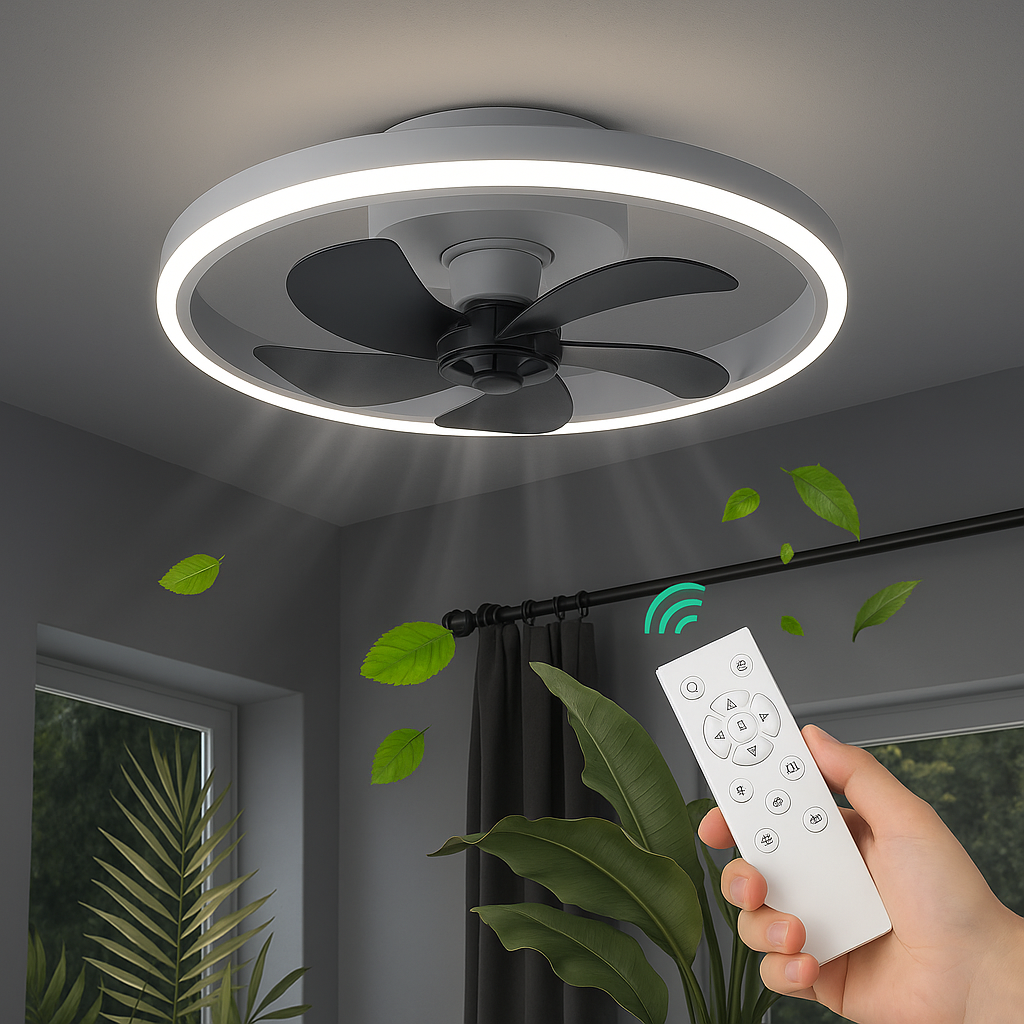 Aura Silent LED Ceiling Fan Lamp