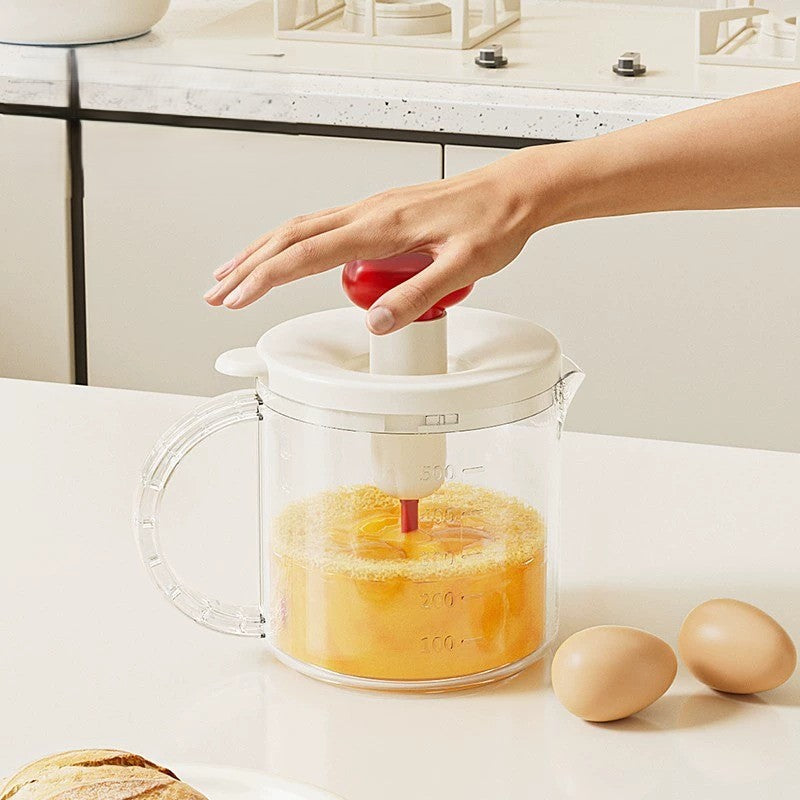 Ergonomic Handle Kitchen Egg Whisk Cup