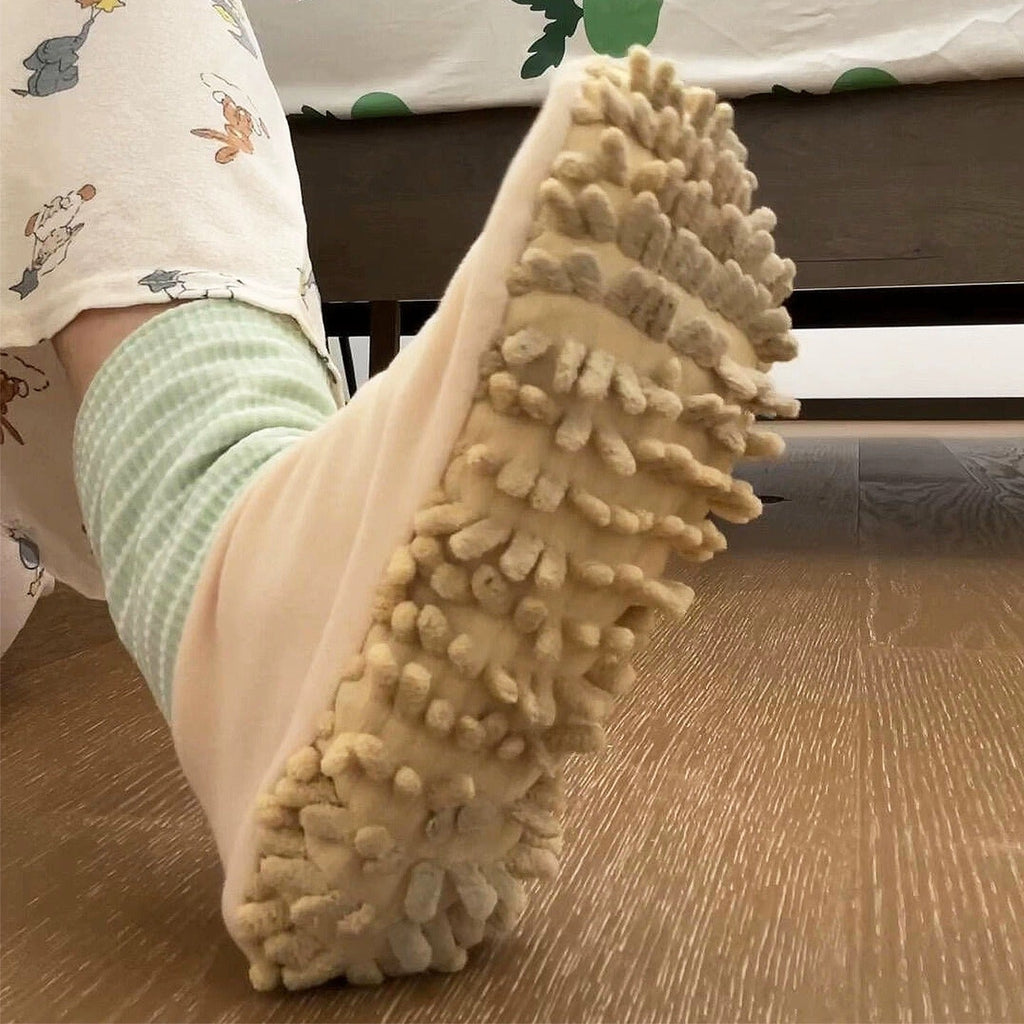 Clean & Walk Plush Mop Socks