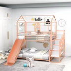 Loft-Style House Roof Frame Playhouse Bunk Bed