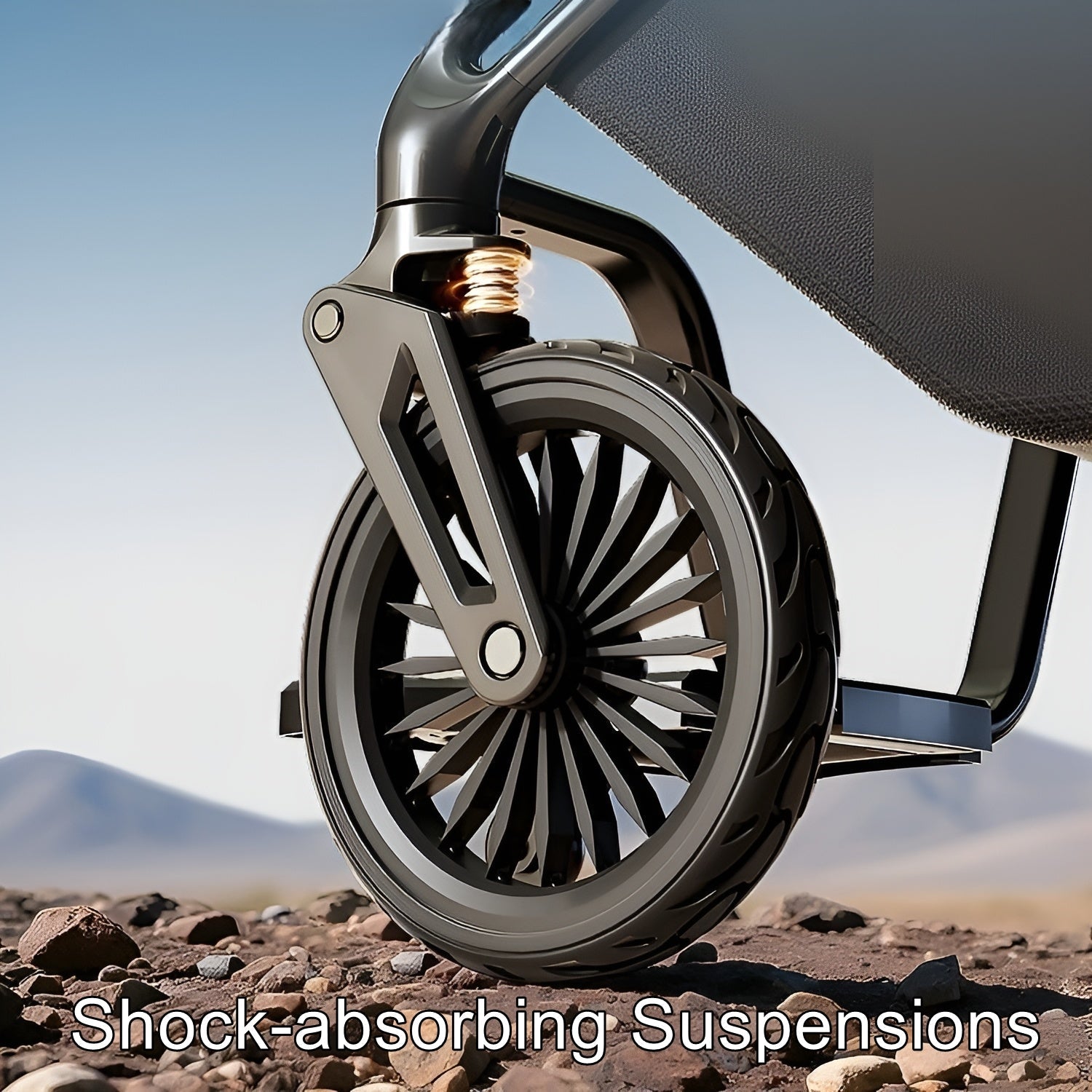 Secure Way Compact Foldable Electric Weather-Resistant Travel Scooter