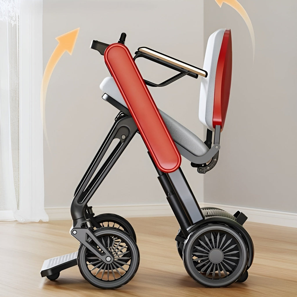 Secure Way Compact Foldable Electric Weather-Resistant Travel Scooter