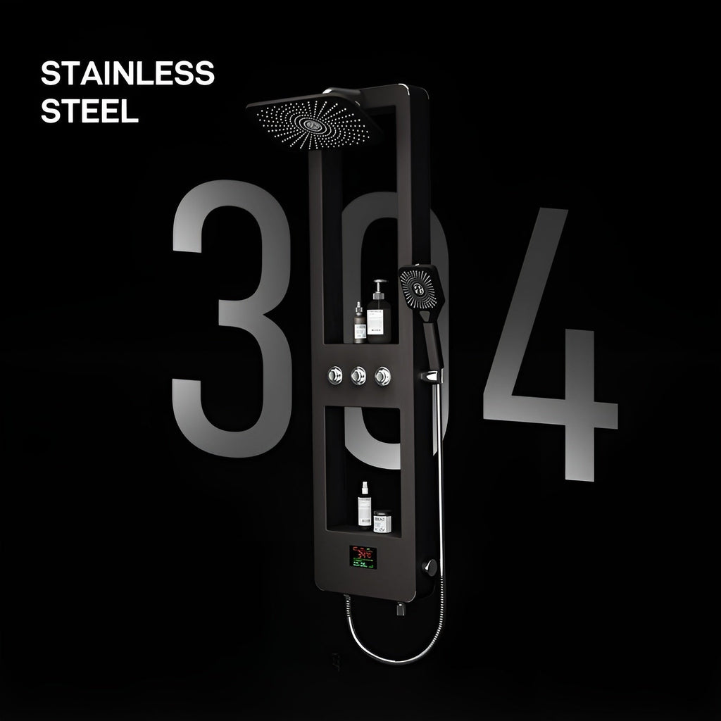 Smart Digital Display Elegant Rainfall Shower Set