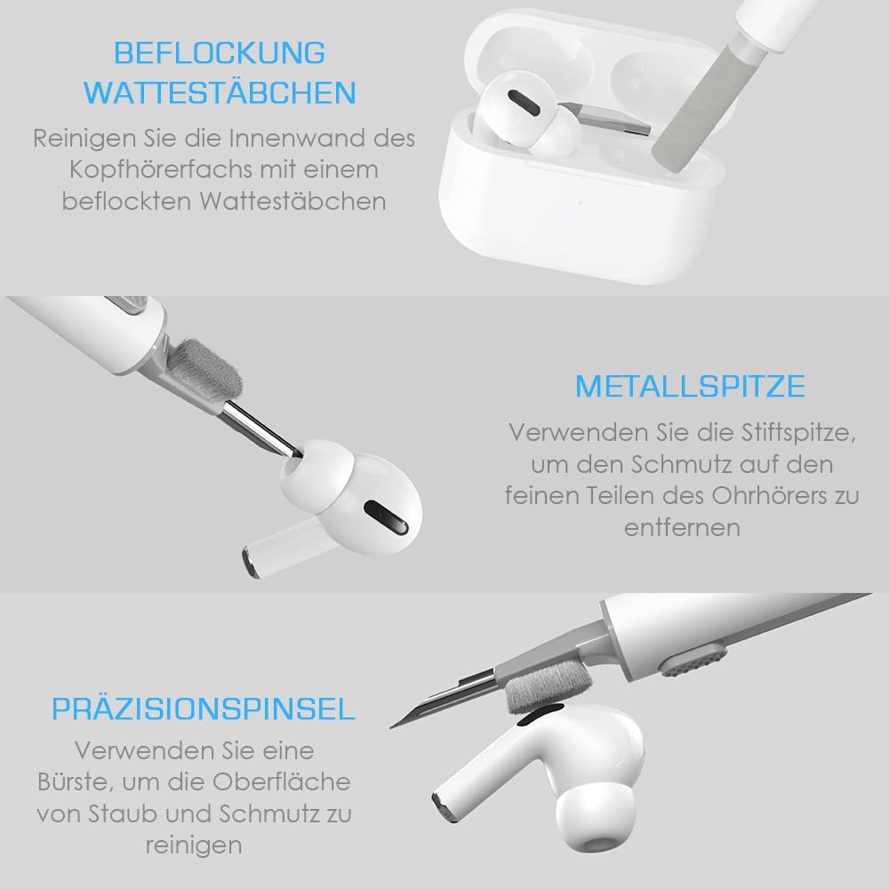3in1 Earphones Cleaning Brush Tool
